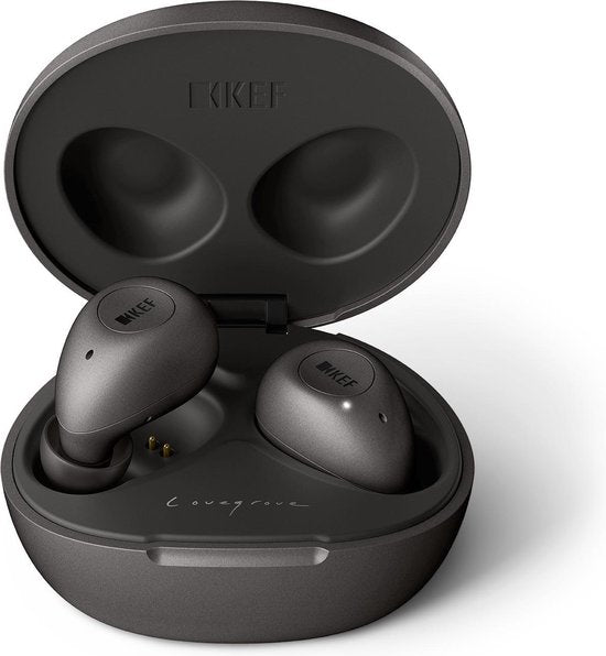 KEF - MU3 - Ecouteurs sans fil à annulation de bruit - Gris anthracite