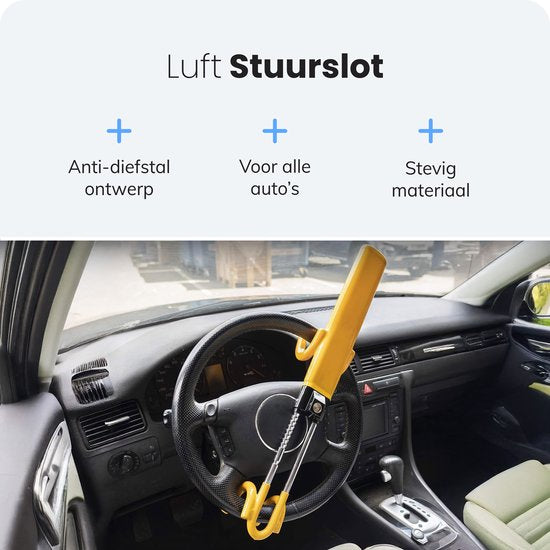 Verrouillage du volant Car PRO - Sécurité antivol pour voiture - Stoplock - Convient aux camping-cars