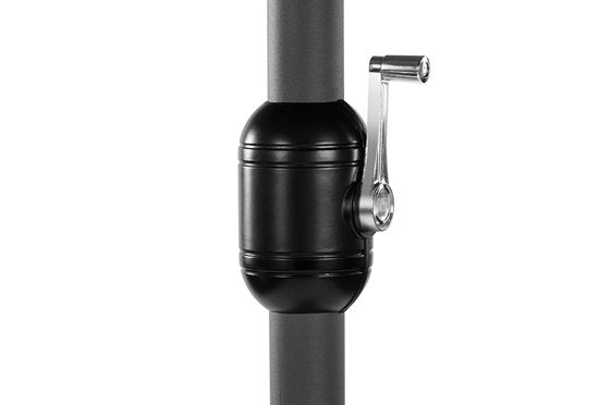 Hortensus - Parasol double avec housse de protection - Parasol double 460 x 270 x 255 cm – Noir