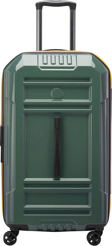 DELSEY PARIS Rempart Expandable 4 Double Rollers Trolley 73 Army Dark Green