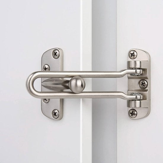 Serrure pour porte intérieure - Argent - Serrures - Porte - Loquet - Serrure - Porte extérieure - WC - Sécurité - Luft