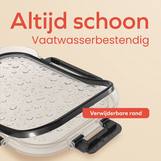 KitchenBrothers Meal Prep Trays - Plateaux fraîcheur en verre - hermétique - sans BPA ni PFAS - 1L - verre - 10 pièces