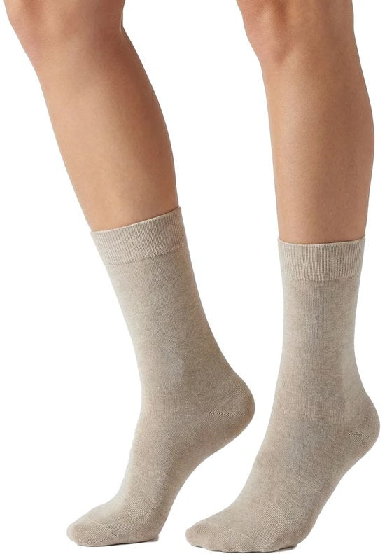 2 paires de chaussettes en bambou - hautes - Chaussettes hautes en bambou pour femmes et hommes - 42 - Gris
