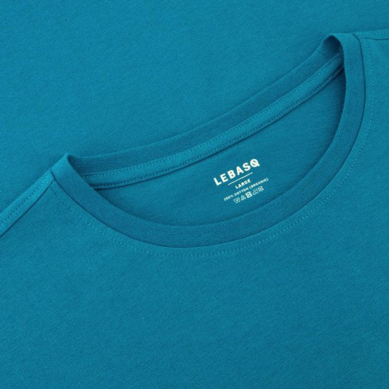 LEBASQ - The Baker - T-shirt - Manches courtes - Bleu Lyons - Bleu - XL - coton organique - Impression 3D
