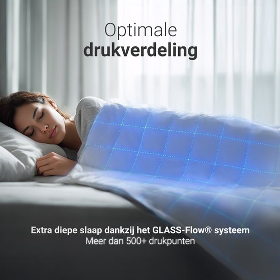 Couverture lestée CozySense® 8kg - 100% Tencel - Couverture lestée - Couverture lourde avec régulation de la température et confort respirant - GLASS-Flow® Distribution de la pression - 1 personne - Blanc