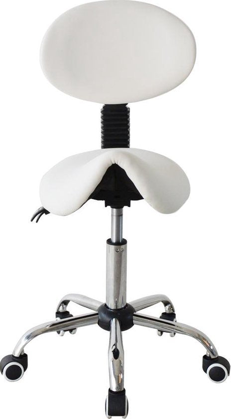 Tabouret de selle ergonomique dossier inclinable - tabouret de barbier - tabouret - hauteur réglable
