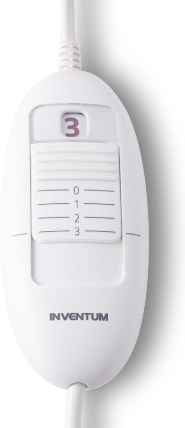 Inventum HN136I - Sous-couverture électrique - Zone des pieds plus chaude - 1 personne - 150x80 cm - Polaire - Bleu clair