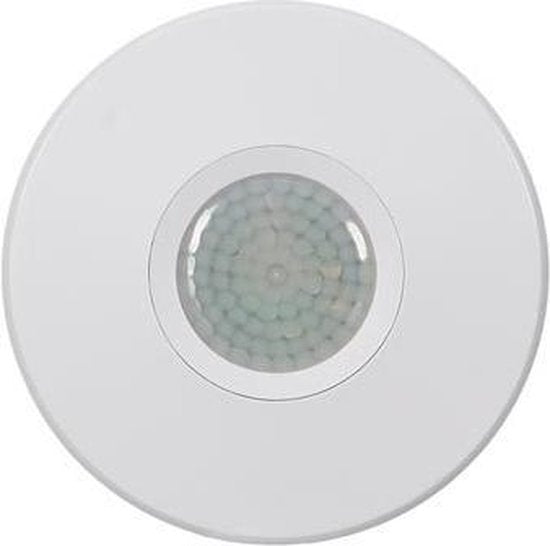 Perel Détecteur de mouvement, PIR, portée de 6 m, angle de détection de 360°, IP20, utilisation intérieure, montage au plafond, blanc