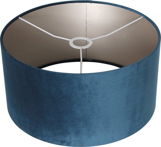 Steinhauer Abat-jour velours bleu Ø40cm