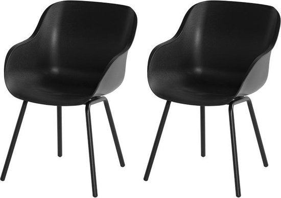 Hartman Sophie elegance garden chair - Black - set of 2 - black rondo base