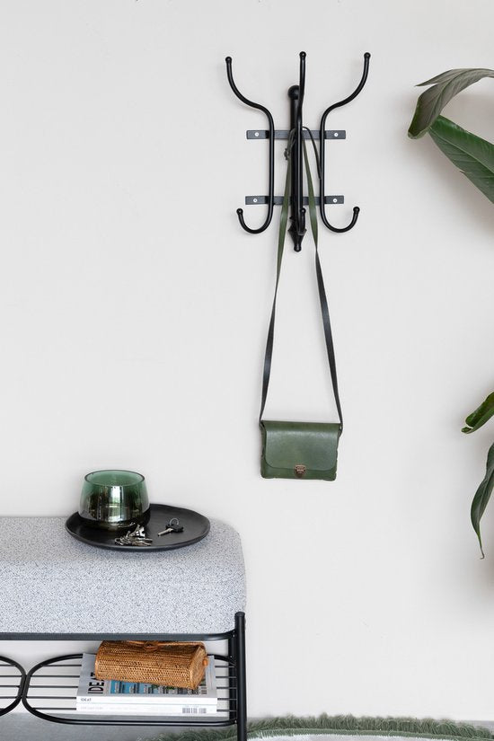 Feliz Lifestyle Porte-manteau mural Ran en métal noir