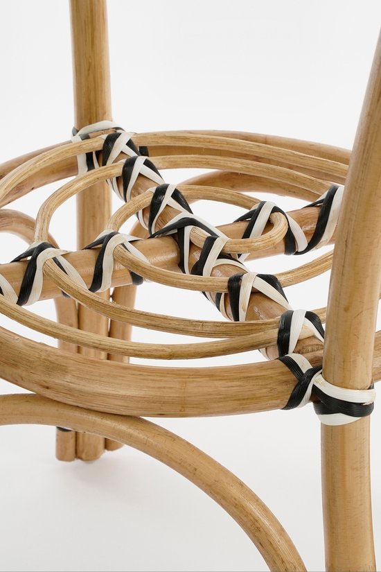 Mica Decorations Table bistrot d'extérieur Mandox - H66 x Ø50 cm - Noir, blanc