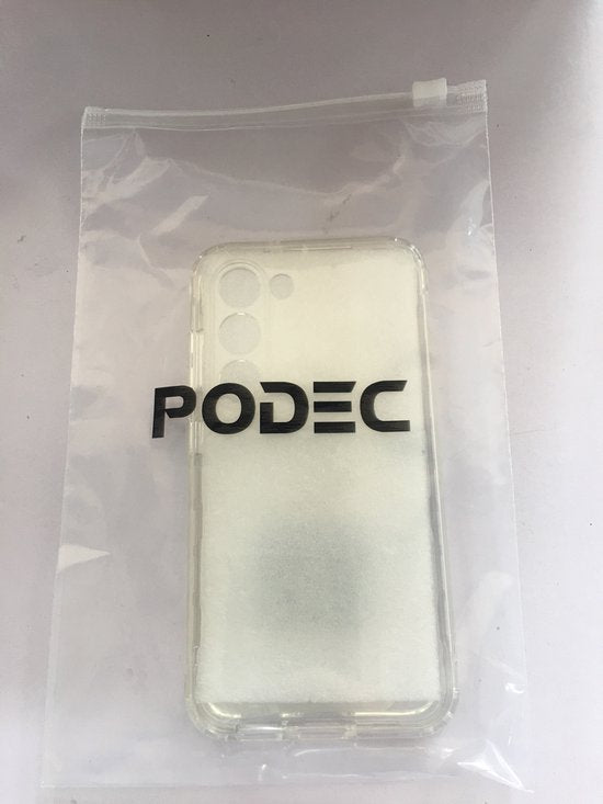 Podec 2-in-1 Case with Screen Protector Suitable for Samsung Galaxy S23 Transparent Phone Case - Anti-Shock Case Cover
