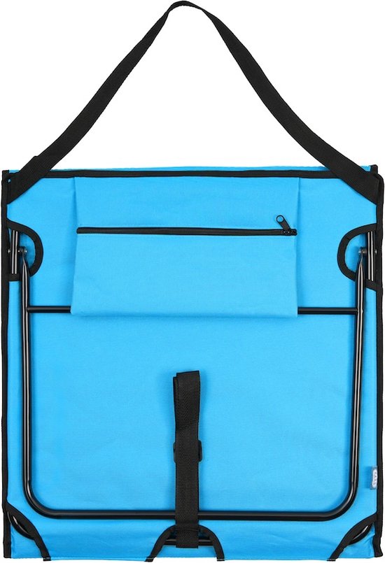 Chaise longue de plage Feel Furniture - Sac de transport inclus - Bleu