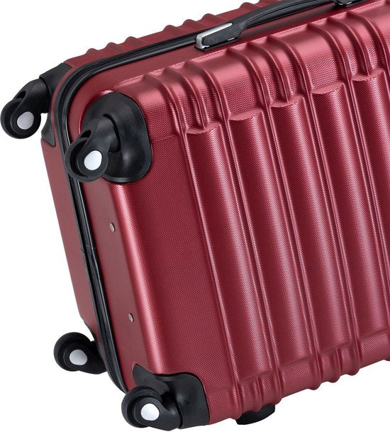 Trolley Travel Case Set / Valise Rome - 4 pièces - Rouge - ABS