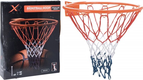 XQ Max Luxury Basketball Ring avec filet - 3 pièces - 46 cm