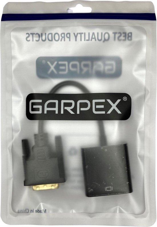 Adaptateur DVI vers VGA - Garpex® - Connecteur DVI-D vers VGA - Dual Link - 1080p Full HD - pour écran d'ordinateur/TV