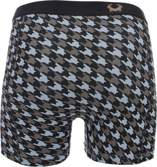 Cavello - 2-pack Boxershorts Noir / Pepita Print - S