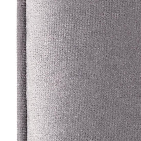 LIFA LIVING Banc de salle Barcelone - Gris et or - Moderne - Velours et bois - 101 x 42 x 45 cm