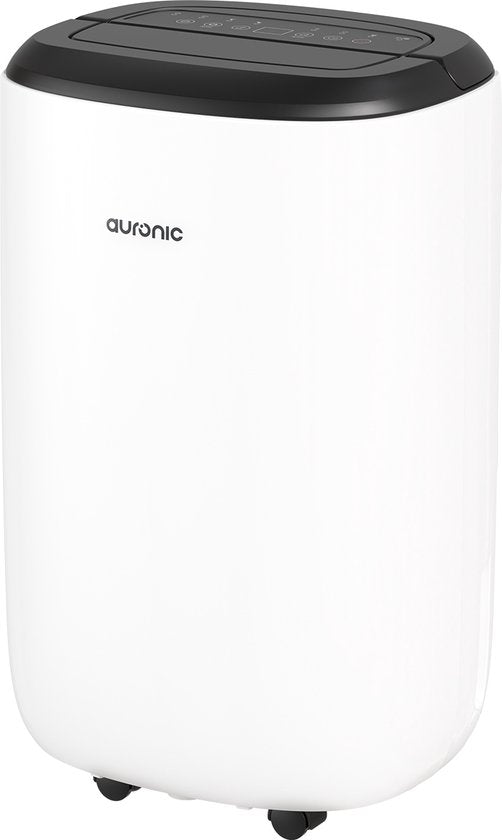 Déshumidificateur et purificateur d'air Auronic - Série Pro Plus - Chambre et salon - Déshumidifie 10L par jour dans la maison - Fonction Lavage-Séchage - Blanc