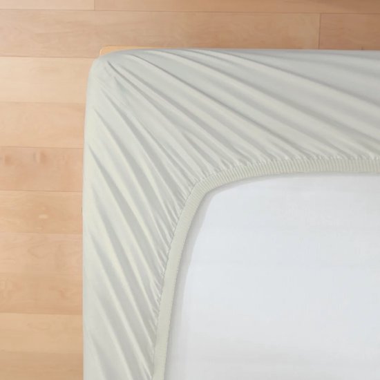 Drap-housse en coton Senzatione Ecru - 090x200+30