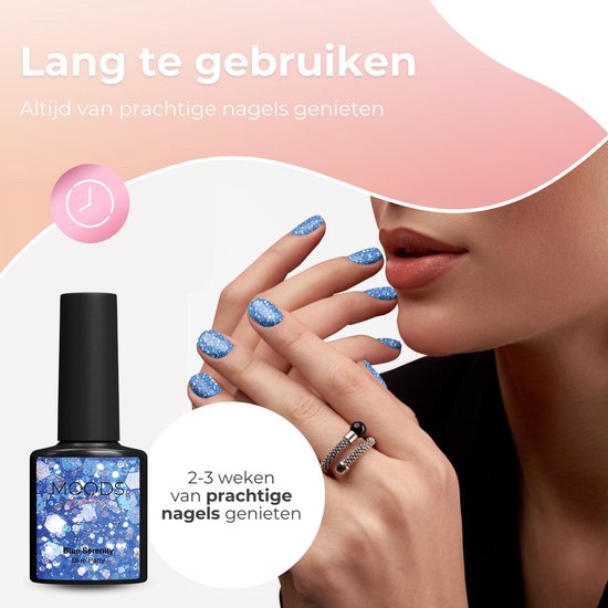 Moods Gellac 6-Piece Set - Gel Nail Polish Starter Pack - Vernis à ongles en gel - 8ML - Blue Serenity - Gellac - Nails - Chic Colours - HEMA & TPO-free