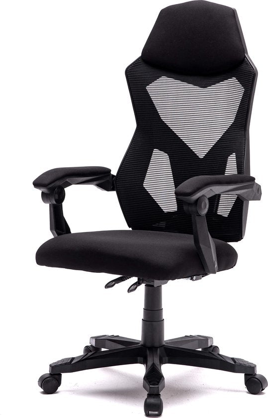 Chaise pivotante Fresno - chaise gaming - noir