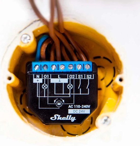 Shelly Shelly Plus 2PM Actionneur de mesure à commutation WiFi, Bluetooth
