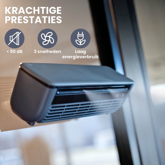 Nexxt Wireless Mist Fan Fan & Air Cooler - Sans fil, silencieux, rechargeable - Avec brumisation et télécommande - Pour la maison, le bureau ou le camping