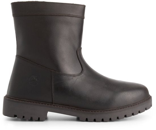 Travelin' Husby Hommes - Bottes - Doublées de laine - Marron foncé - Taille 42