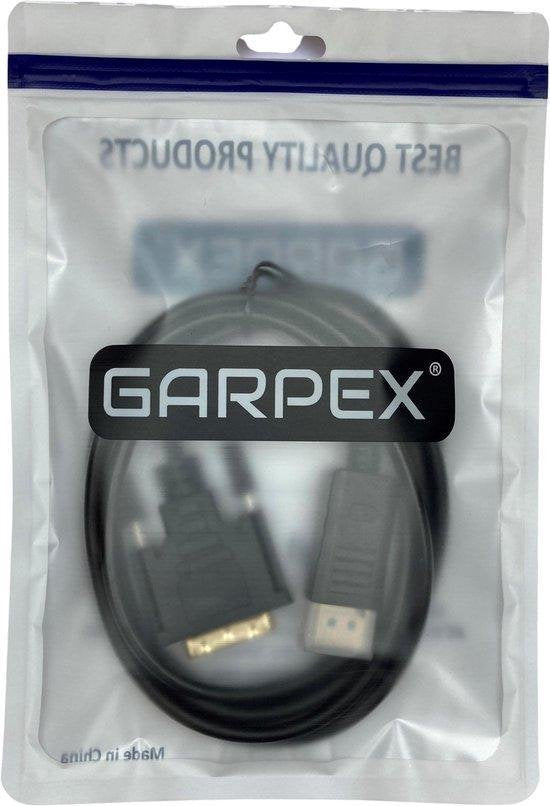 Garpex® DisplayPort to DVI 24+1 Cable - Câble DP vers DVI - Full HD 1080p - 1.8 mètres