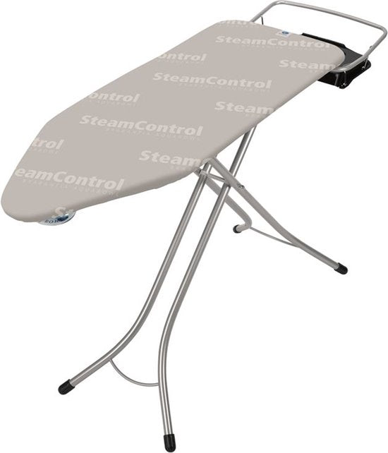 Brabantia Steam Control Table à repasser C - avec support de centrale vapeur - 124 x 45 cm