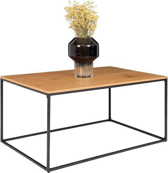 Maison-Table basse nordique-Avery-oak-coloré-et-noir