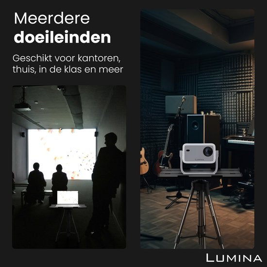 Lumina® Beamer Tripod - Support stable pour projecteur - Convient à tous les projecteurs et ordinateurs portables