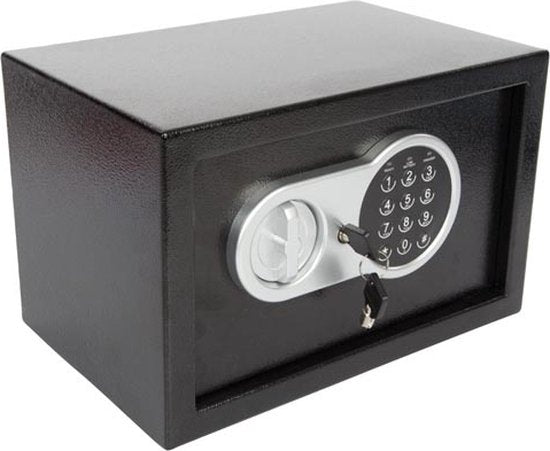 Perel Elektronische kluis, met cijferslot, inclusief noodsleutel en bevestingsmateriaal, 20 x 31 x 20 cm, 4 kg