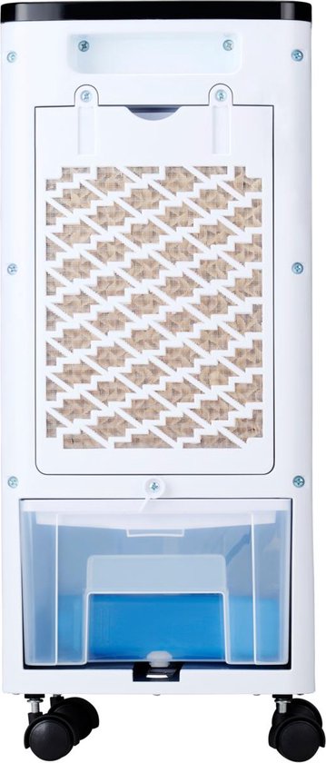 Lifetime Air - Refroidisseur d'air et refroidisseur d'air - 22 x 24 x 53,5 cm - Plastique blanc - Puissance 80W - Avec 3 vitesses et minuterie - Comprend les éléments de refroidissement et la télécommande - Refroidissement mobile