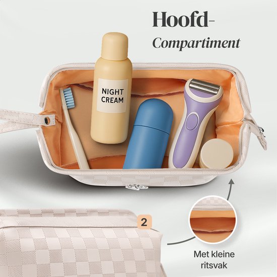 Skycases Travel Essentials - Trousse de toilette et de maquillage - Imperméable et compacte - Convient pour le voyage et l'usage quotidien - Unisexe - Rose clair