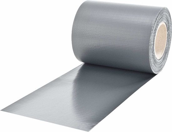 Bandes d'intimité en PVC - 3 pièces - 35 mètres - Gris - Clips de fixation inclus