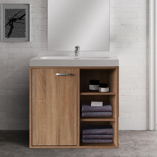 Meuble bas pour lavabo - meubles de salle de bains - marron