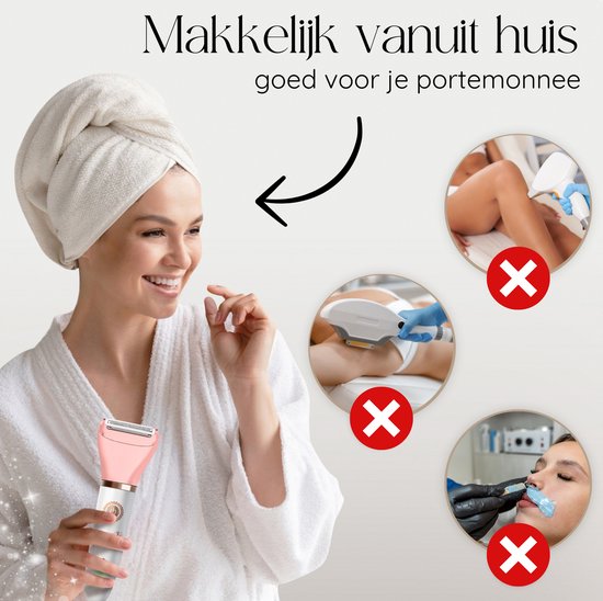 Sansbeauté® 2-in-1 Ladyshave - électrique - pour le visage, les aisselles et les jambes - rechargeable par USB