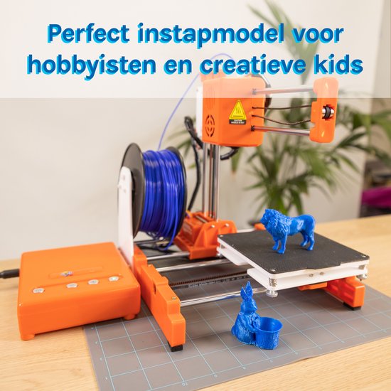 3D&Print Imprimante 3D pour débutants, enfants - Kit de construction - Pack de démarrage pour enfants - Orange