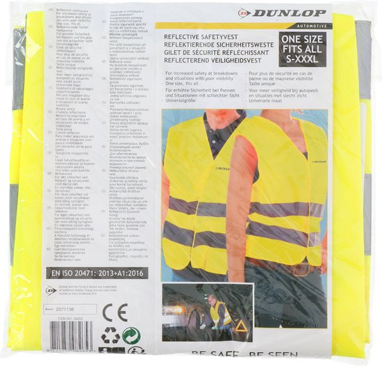 Veste de sécurité Dunlop Unisex M - XXL Jaune