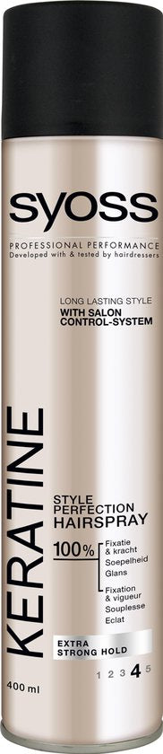 Syoss - Spray pour cheveux - Kératine - 4 - 400ml