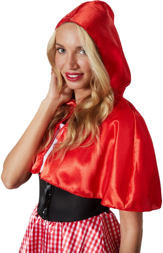 dressforfun - cape rouge pour femme - M - Costume carnaval - Halloween - Déguisement - Tenue de soirée - Tenue de carnaval - Tenue de fête
