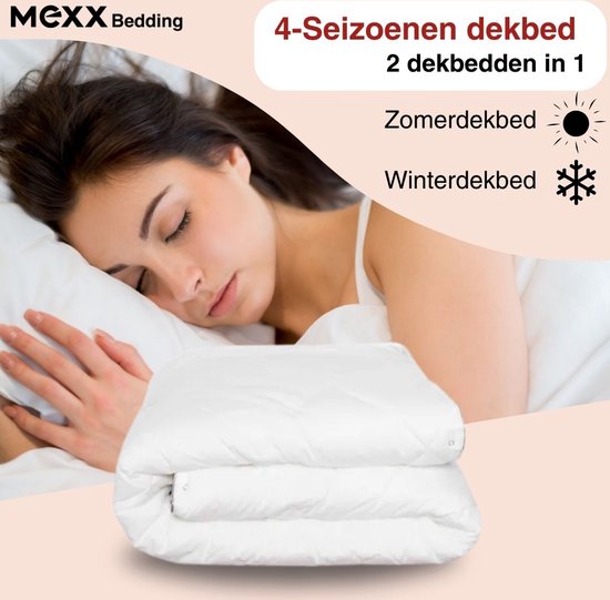 Mexx - Couette 4 saisons - 200×200 cm - couette été et hiver - duvet synthétique - anti-allergie - anti-acariens