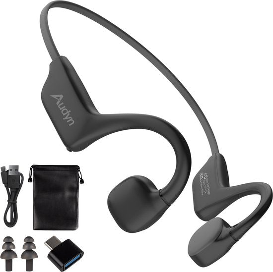 Audyn Bone Rondo - Ecouteurs pour le sport - Ecouteurs à conduction osseuse - Bluetooth - Ecouteurs ouverts - Sans fil - Batterie de 9 heures