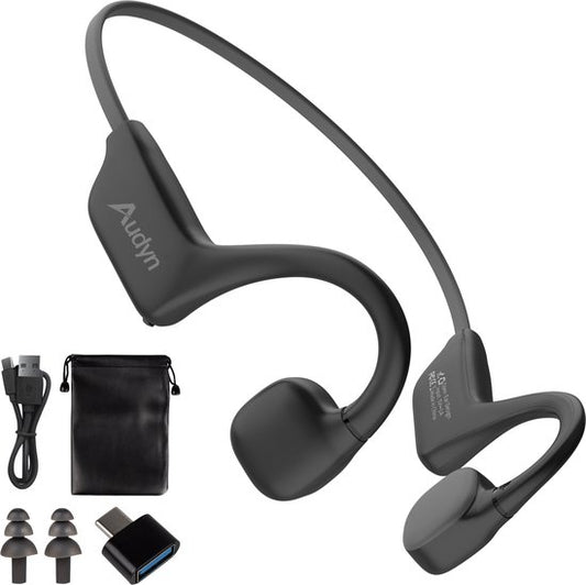 Audyn Bone Rondo - Ecouteurs pour le sport - Ecouteurs à conduction osseuse - Bluetooth - Ecouteurs ouverts - Sans fil - Batterie de 9 heures