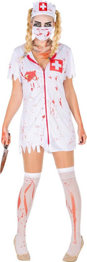 Dressforfun déguisement femme infirmière zombie sexy M - déguisement halloween déguisement fête déguisement carnaval déguisement fête déguisement carnaval - 300063