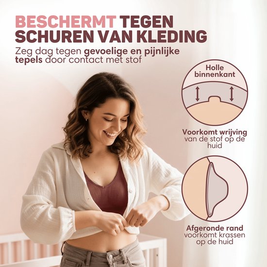 Vulpes Goods® Babycare Silver Nipple Caps - Bonnets d'allaitement - Argent pur 999 - Hypoallergénique et réutilisable - Protège-mamelons pour l'allaitement - Taille L - Etui de rangement inclus