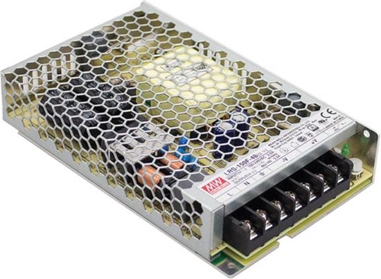 Alimentation commutable Mean Well pour équipements informatiques - 1 SORTIE - 150 W - 24 V - CHÂSSIS FERMÉ - UNIQUEMENT POUR USAGE PROFESSIONNEL